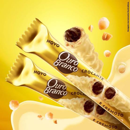 Stick de Wafer Recheado Ouro Branco