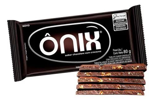 Barra de chocolate ônix